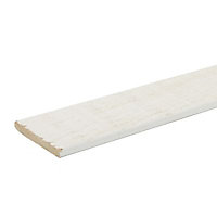Couvre joint brut de sciage blanc 250 x 37,5 cm