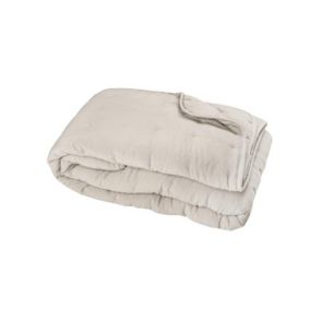 Couvre-Lit en microfibre matelassée (150x200 cm - Beige)