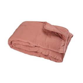 Couvre-Lit en microfibre matelassée (240x220 cm - Rose Boudoir)