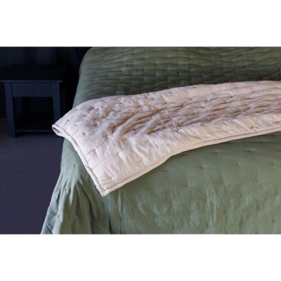 Couvre lit matelassé microfibre lavée "Céleste" toutes dimensions Vent du sud - 240x260 - Céleste Nacre