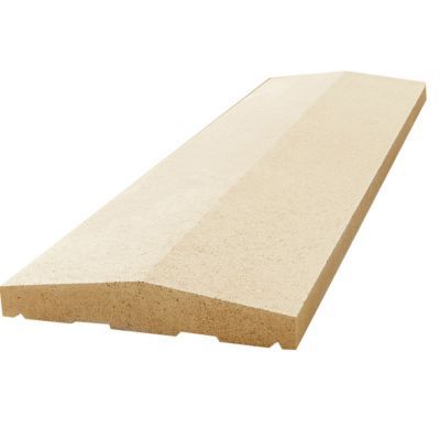 Couvre mur 2 pentes beige 50 x 25 cm