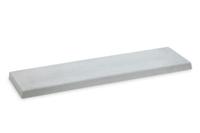 Couvre mur de mur plat finition lisse L.100 x l.30 x ep.4,5 cm gris ciment