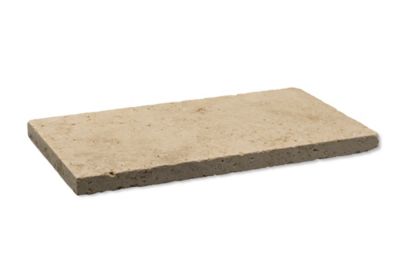 Couvre mur plat pour muret travertin 50 x 28 x 3 cm pierre naturelle
