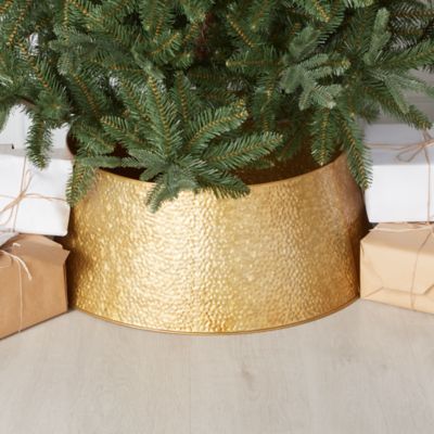 Pied De Sapin Noël En Bouclette FEERIC - Diamètre 56cm Pour Sapin De Noël
