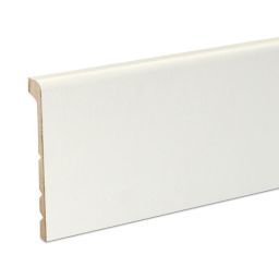 Couvre-plinthe MDF Blanc GoodHome 220 x 13,8 cm Décor 10 (vendue à la pièce)