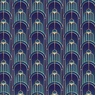 Crédence adhésive art déco arches design 50x400cm