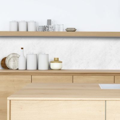 Crédence adhésive béton blanc 60x200 cm