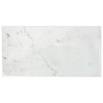 Crédence Adhésive Cuisine et Salle de Bain x2 - Carrelage Mural Smart Tiles, Gris et Blanc - 57,3 x 29,41cm