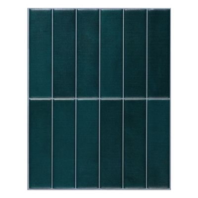 Crédence Adhésive Cuisine et Salle de Bain x4 - Carrelage Mural Smart Tiles, Bleu et Vert - 29,03 x 22,86cm