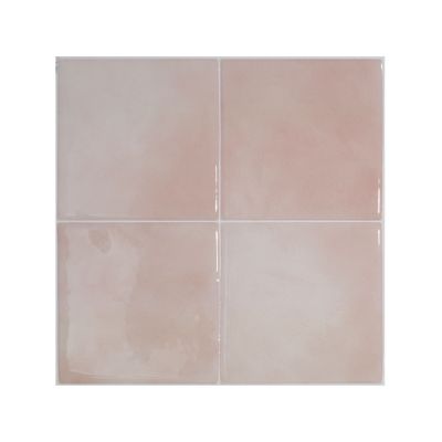 Crédence Adhésive Cuisine et Salle de Bain x4 - Carrelage Mural Smart Tiles, Rose - 22,86 x 22,86cm