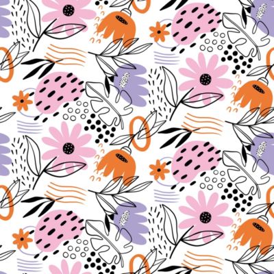 Crédence adhésive déco florale 50x100 cm