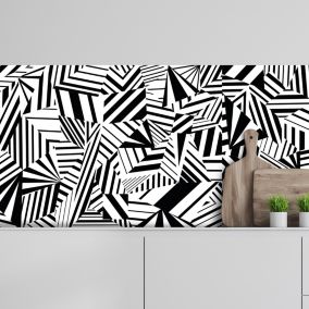 Crédence adhésive décoration moderne design  monochrome 30x70 cm