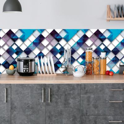 Crédence adhésive design effet mosaïque - 60x400cm