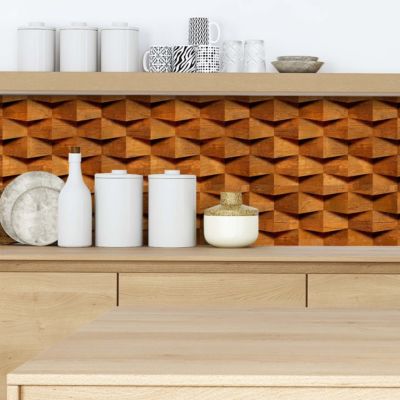 Crédence adhésive effet bois déco design 001 60x200cm