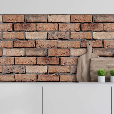 Crédence adhésive effet briques 003 60x400cm