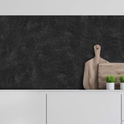 Crédence adhésive effet marbre noir 30x70cm