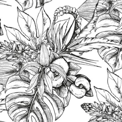 Crédence adhésive feuillage 40x100cm