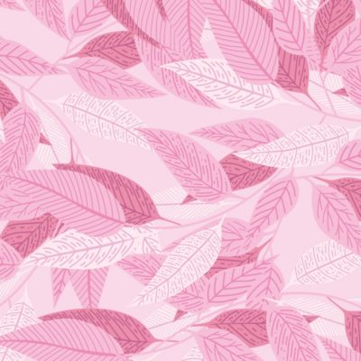 Crédence adhésive feuillages roses 60x200 cm