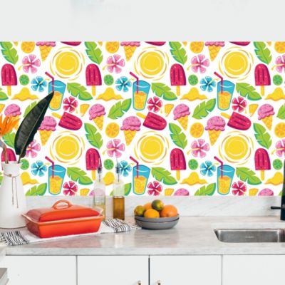 Crédence adhésive ice cream summer  30x70cm