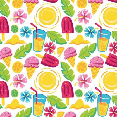 Crédence adhésive ice cream summer  30x70cm