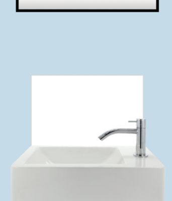 Crédence adhésive Lave-mains BLANC MAT 35 cm x 25 cm Ma Nouvelle Déco