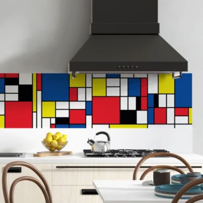 Crédence Adhésive Mondrian 100 x 40 cm