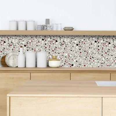 Crédence adhésive terrazzo 40x200 cm