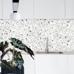 Crédence Adhésive Terrazzo Bleu 100 x 40 cm