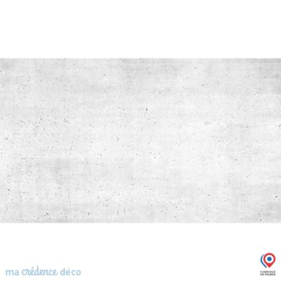 Crédence cuisine fond de hotte Béton brut - Verre trempé - L 70 cm x H 60 cm - MaCrédenceDéco