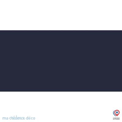 Crédence cuisine fond de hotte Bleu saphir RAL 5003 - Verre trempé - L 90 cm x H 70 cm - MaCrédenceDéco