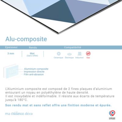 Crédence cuisine fond de hotte Epices sur ardoise 1 - Alu composite - L 60 cm x H 45 cm - MaCrédenceDéco