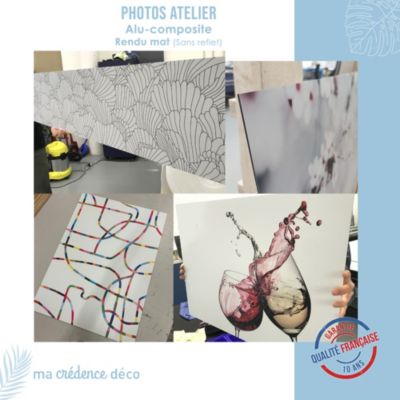 Crédence cuisine fond de hotte Epices sur ardoise 1 - Alu composite - L 60 cm x H 45 cm - MaCrédenceDéco