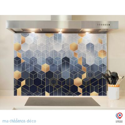 Crédence cuisine fond de hotte Epices sur ardoise - Alu composite - L 90 cm x H 50 cm