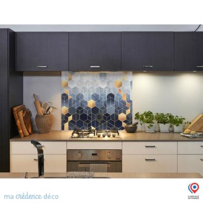 Crédence cuisine fond de hotte Epices sur ardoise - Alu composite - L 90 cm x H 50 cm
