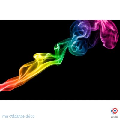 Crédence cuisine fond de hotte fumée colorée - Verre trempé - L 70 cm x H 60 cm