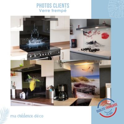 Crédence cuisine fond de hotte Italie Venise - Verre trempé - L 90 cm x H 70 cm - MaCrédenceDéco