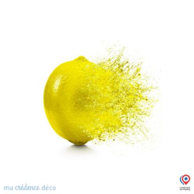 Crédence cuisine fond de hotte Splash citrons 2 - Alu composite - L 90 cm x H 50 cm - MaCrédenceDéco