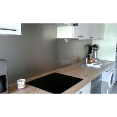 Crédence - Fond de hotte - Aluminium Anodisé Brossé - H50cm x L120cm