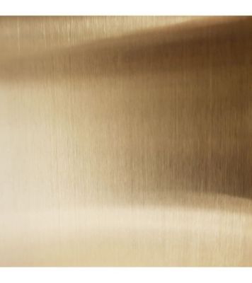 Crédence - Fond de hotte - Inox Brossé Laiton - H450mm x L400mm de 0,8mm