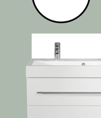 Crédence salle de bain BLANC MAT 120 cm 30 cm Ma Nouvelle Déco