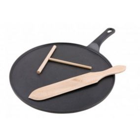 Crêpière en fonte 30cm noir Chasseur 3290NOIR