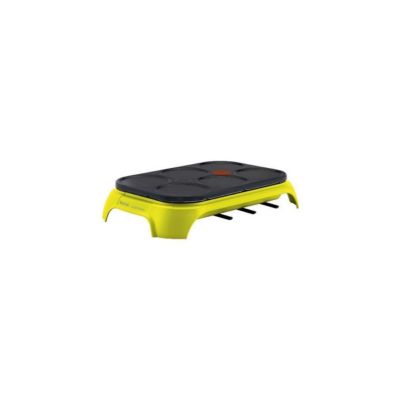 Crêpière Électrique Multifonctions 1000W Vert Cactus Grill Grande + Mini Crêpes Revêtement Prometal TEFAL