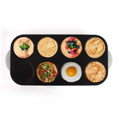 Crêpière Maxi crêpes / pancakes party avec revêtement anti-adhésif - 8 personnes - 1500W DOC186