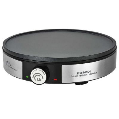 Crépière plancha - LITTLE BALANCE - Maxi Trio - 1200 W - Surface 70.7 cm² - Inox