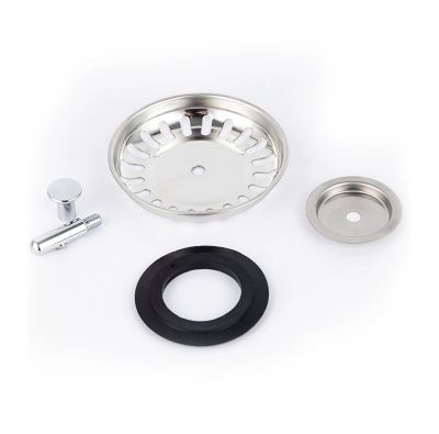 2 Bouchon Evier Cuisine 80mm INOX, Crépine D'évier Universelle, Bouchons de Crépine D'évier en Acier Inoxydable, Panier à Tamis pour Salle Bain, Remplacement des Bouchons de Vidange