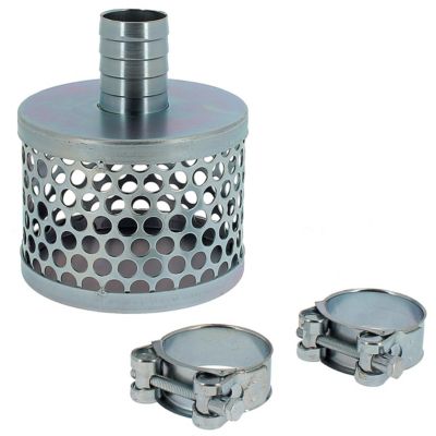 Crépine pour tuyau d'aspiration 38 mm + 2 colliers de serrage - HUGGY TUYAUX