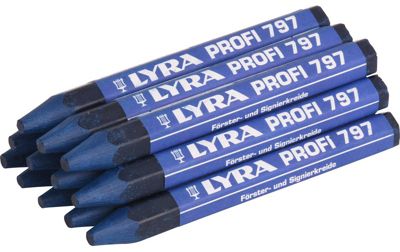Craie forestière de marquage rouge LYRA boîte de 12 - 4870017