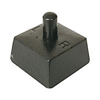 Crapaudine fonte ø16 mm - acier noir