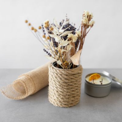 Creative Deco 20m Corde de Jute Epaisseur 10mm - Personnalisation Possible Tous les 5m - Corde Solide - Torsadé Fibres Naturelles