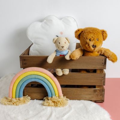 Creative Deco Caisse en Bois Wengé 40 x 30 x 23 cm - Caisse Rangement Bois - Caisse en Bois Vintage - Cagette Bois Deco